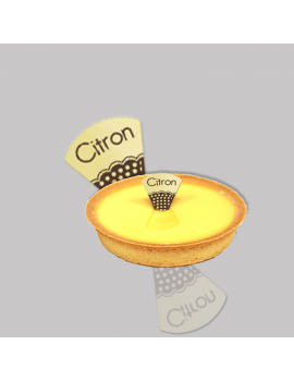 Décor Pic Citron sr tartelette La Fabrique à Desserts